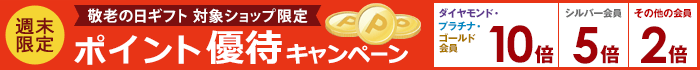 敬老の日 ポイント優待キャンペーン