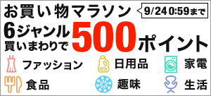 6ジャンル買いまわりで500ポイント