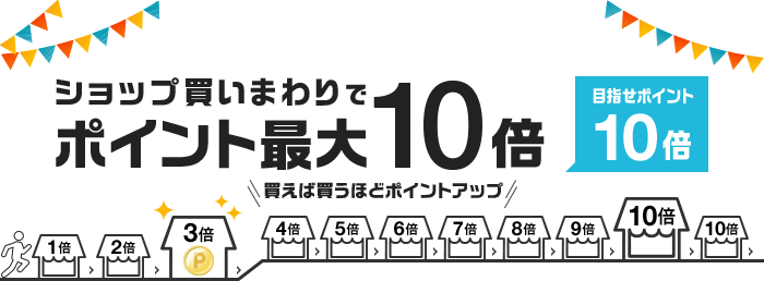 買えば買うほどポイントアップ お買い物マラソン