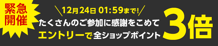 エントリーで全ショップ対象ポイント3倍