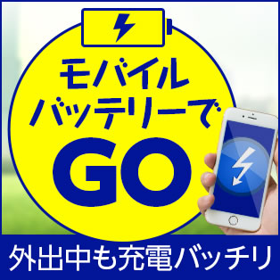 モバイルバッテリーでGO